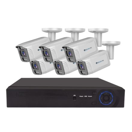 Securia Pro IP kamerarendszer NVR6CHV4S-W smart, fehér Felvétel: merevlemez nélkül