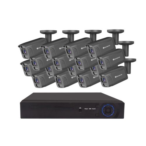   Securia Pro IP kamerarendszer NVR16CHV4S-B smart, fekete Felvétel: merevlemez nélkül