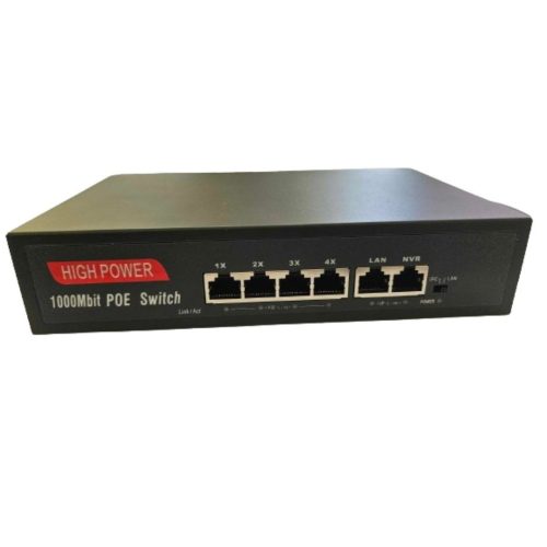   Securia Pro PoE Switch 4 port +2 port 1000 Mbit High power - N3042P