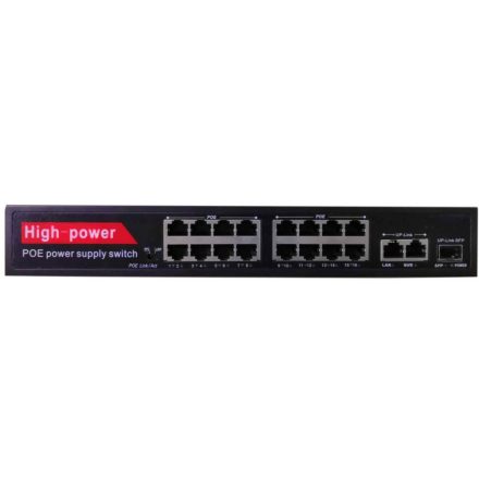 Securia Pro PoE Switch 16 port +2 port 1000 Mbit High power - N3162P