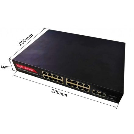 Securia Pro PoE Switch 16 port +2 port N2162P