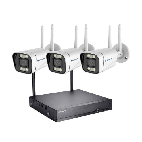   Securia Pro WIFI kamerarendszer WIFI3CHV5S-W Felvétel: merevlemez nélkül