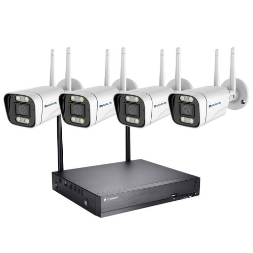   Securia Pro WIFI kamerarendszer WIFI4CHV5S-W Felvétel: merevlemez nélkül