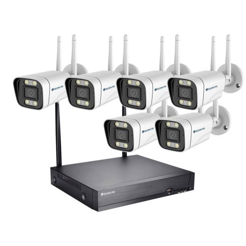   Securia Pro WIFI kamerarendszer WIFI6CHV5S-W Felvétel: 2 TB merevlemez