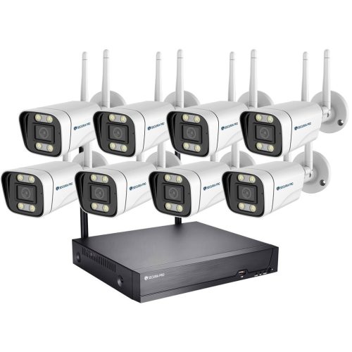   Securia Pro WIFI kamerarendszer WIFI8CHV5S-W Felvétel: 8 TB merevlemez