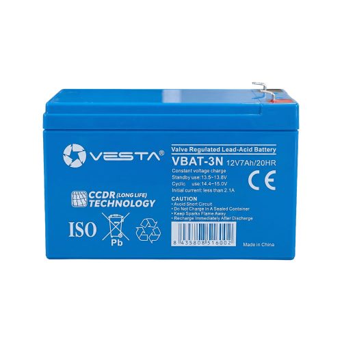 Vesta 12V 7Ah akkumulátor 